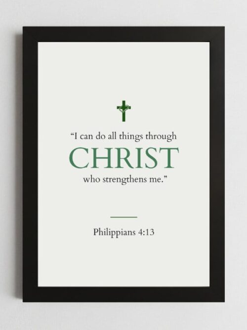 Philippians 4:13 Wall Art – Inspirational Christian ScriptureFramed Kenya