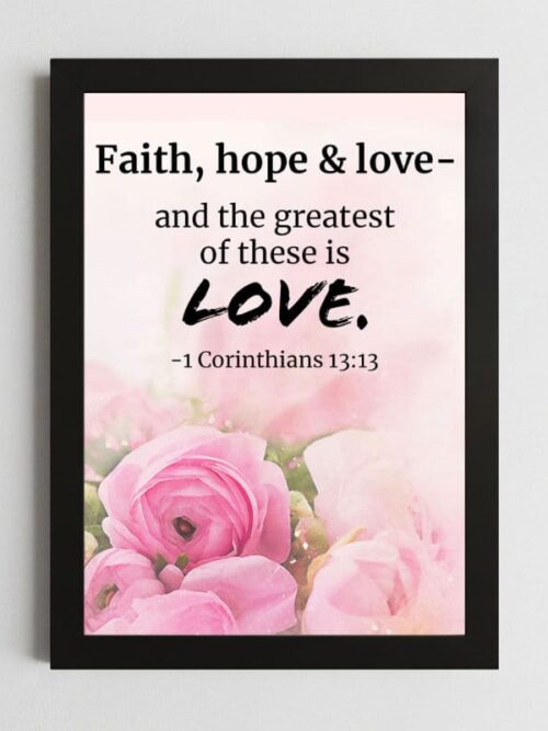 Bible Verse Wall Art Mockup_56 1 Corinthians 13:13 Inspirational Wall Art – Faith, Hope & Love