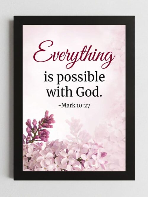 Bible Verse Wall Art Mockup_64 Mark 10:27 Wall Art Kenya – Framed Christian Faith & Possibilities