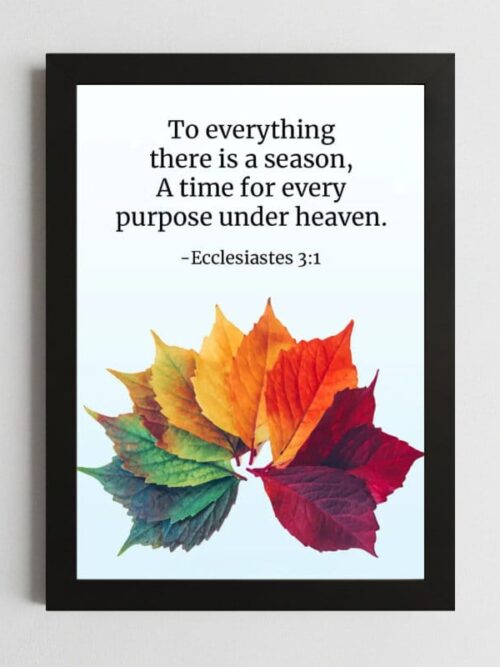 Bible Verse Wall Art Mockup_67 Ecclesiastes 3:1 Wall Art – Framed Christian Seasons of Life