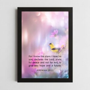 Jeremiah 29:11 Hope Wall Art – Framed Christian Encouragement & Guidance
