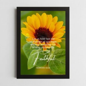 Hebrews 10:23 Wall Art Kenya – Framed Christian Faith & Assurance