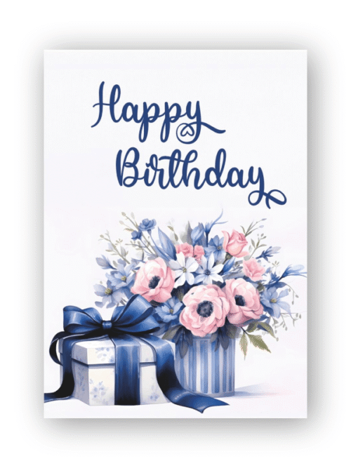 Birthday Card with African Motif