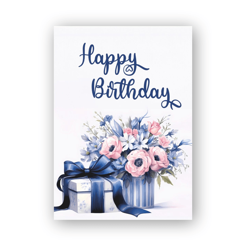 Birthday Card with African Motif