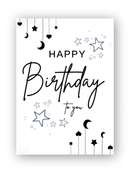 African Silhouette Birthday Card