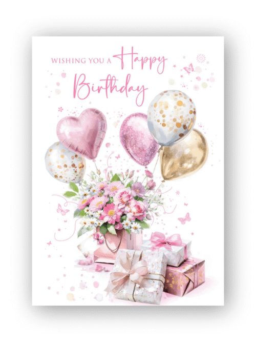 Floral Wreath Birthday Card
