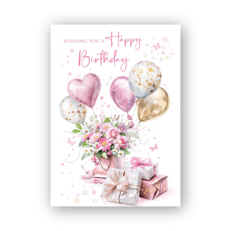 Floral Wreath Birthday Card
