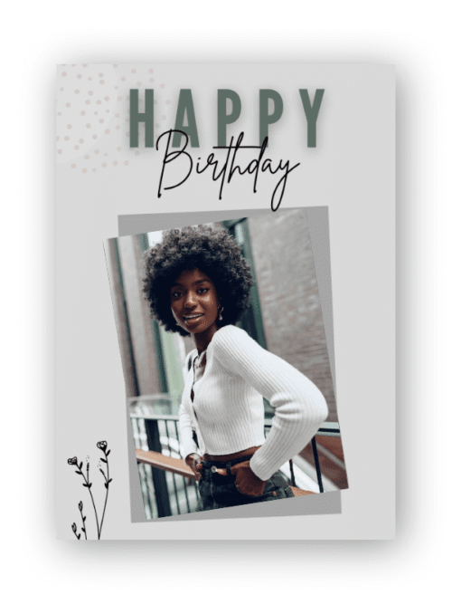 Custom Photo Collage Birthday Card