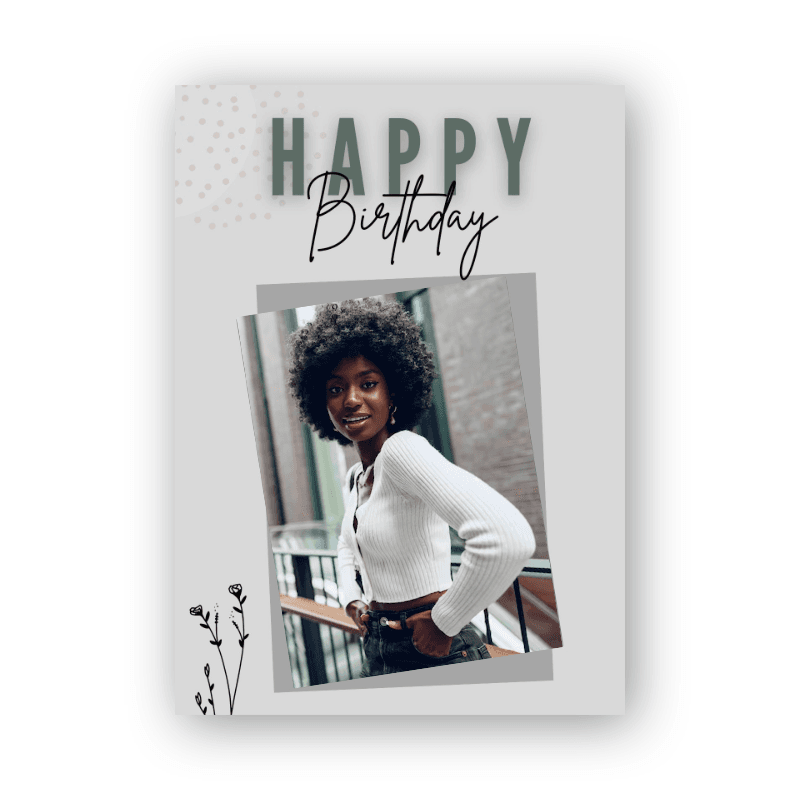 Custom Photo Collage Birthday Card