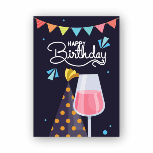 Heart & Pattern Birthday Card