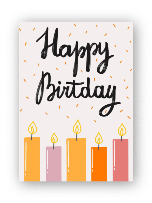 Birthday Card – Vibrant Blooms