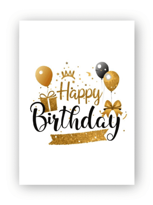 Personalized Name Birthday Card