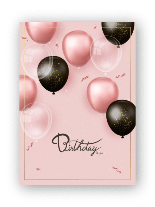 Lux Foil-Stamped Birthday Card