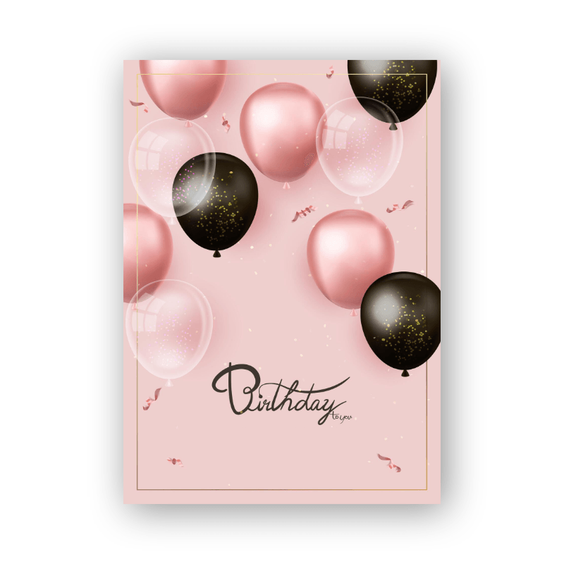 Lux Foil-Stamped Birthday Card