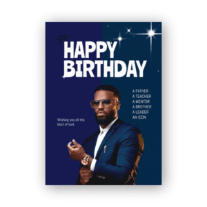 photo birthday card Kenya, personalized photo frame card