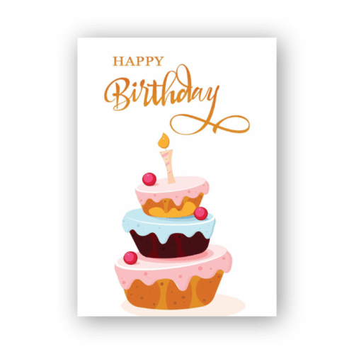 Handwritten Calligraphy Birthday Card