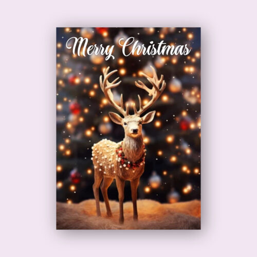 Modern Christmas card