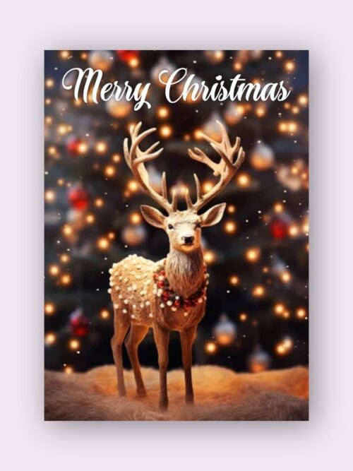 Modern Christmas card