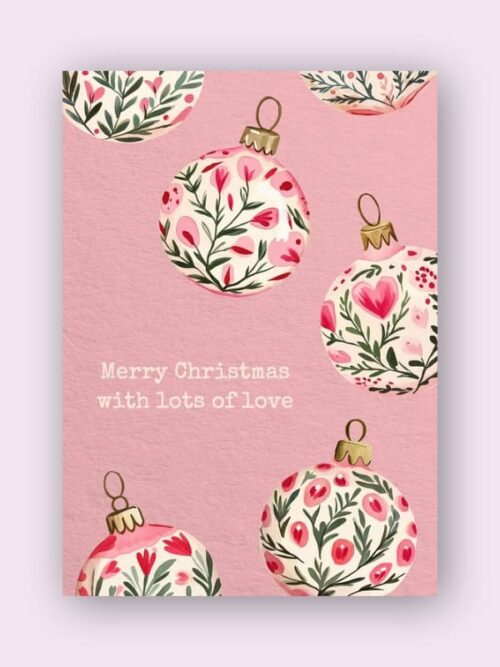 Printed holiday card