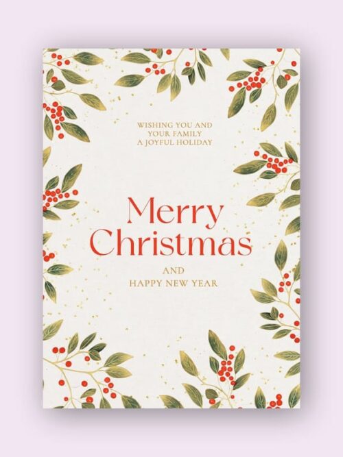 Happy Holidays card