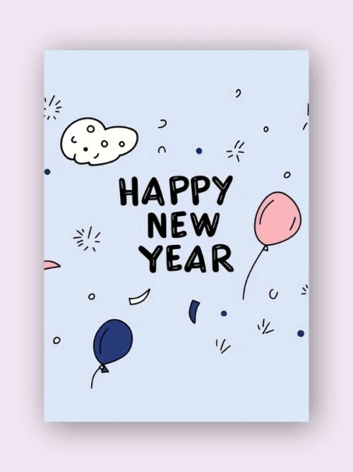 New Years Eve card