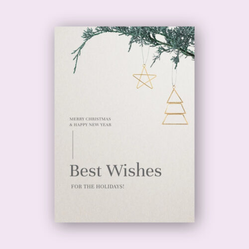 Personalized New Year card