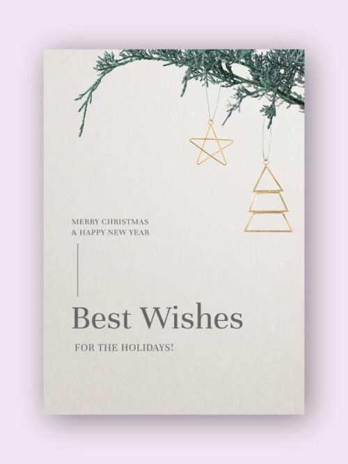 Personalized New Year card