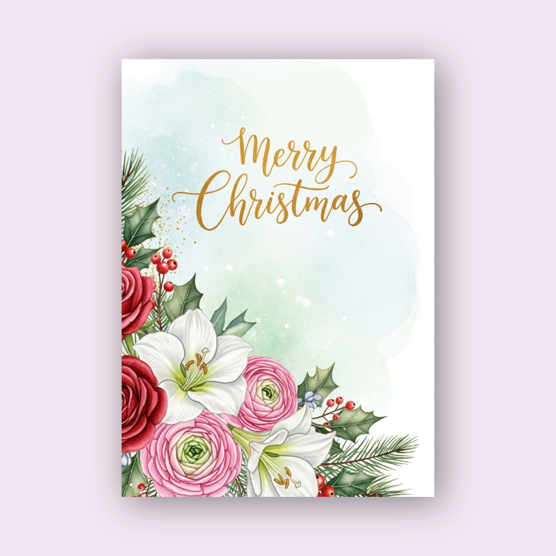 Seasonal card Christmas