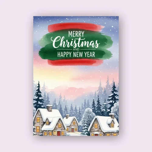 Christmas card for business