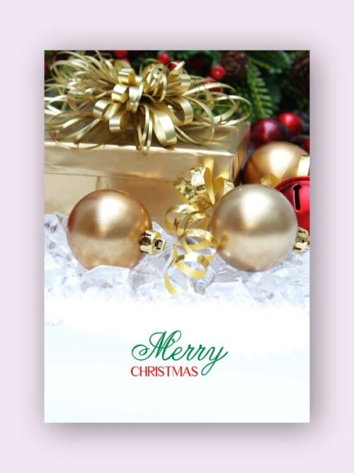 Serene Holiday Greeting Card