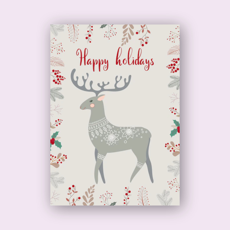 Luxury Holiday Greeting Card